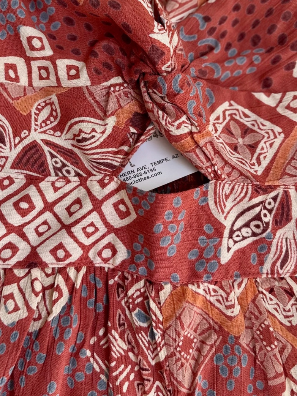 🌿 Angie Boho Smocked Wide-Leg Jumpsuit – Size Small 🌿 - Picture 4 of 13